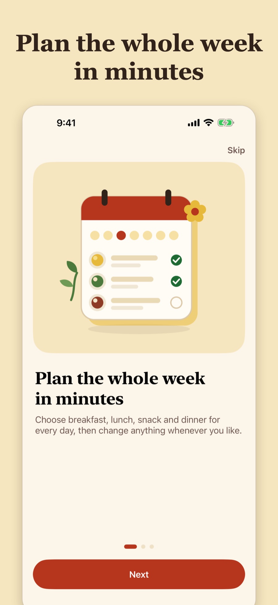 Welcome: plan your week